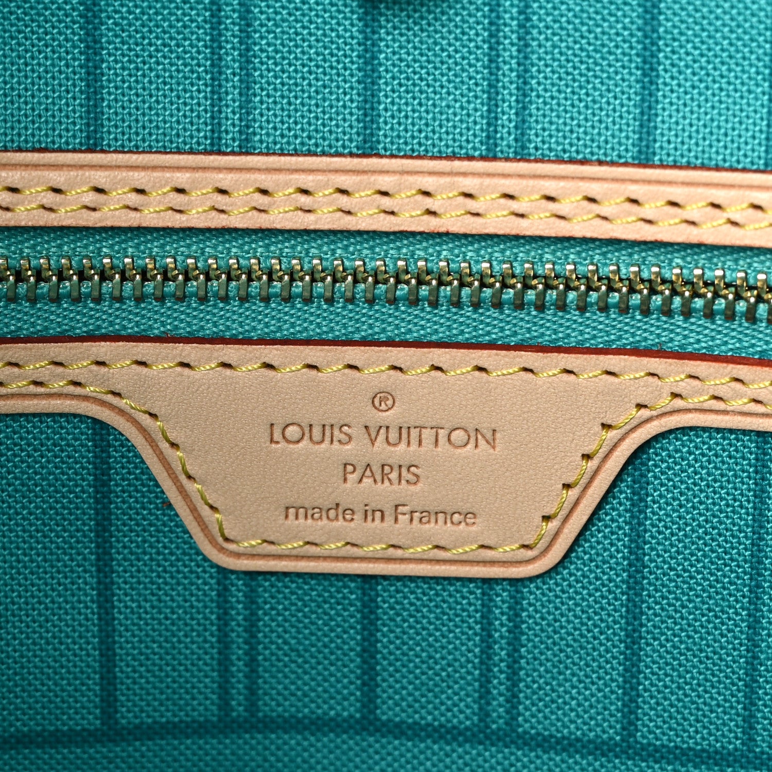 Louis Vuitton Monogram V Neverfull MM Turquoise 6 of 10