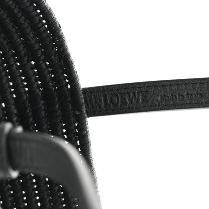 Loewe Raffia Square Small Basket Tote Bag Black 6 of 10