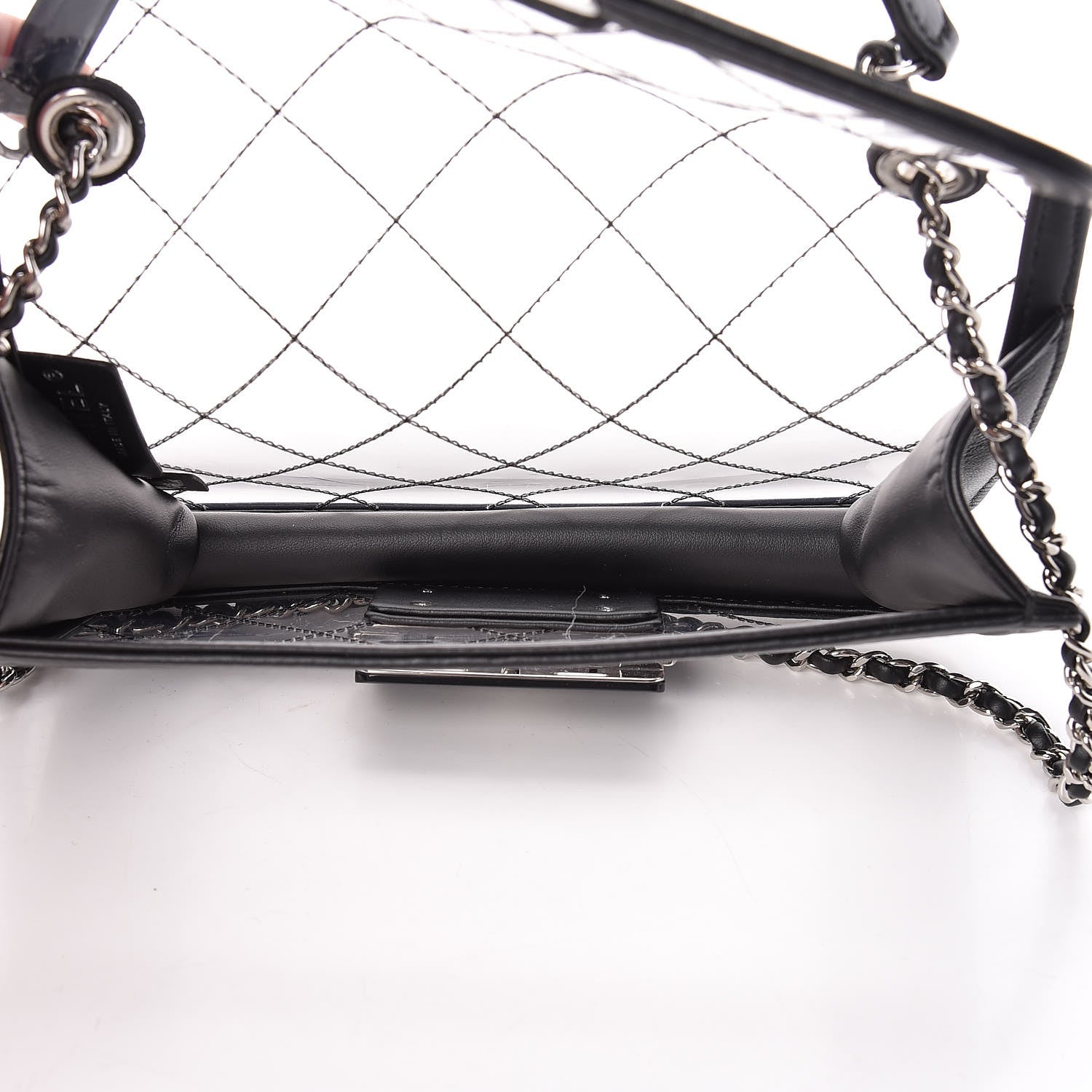 Chanel PVC Lambskin Quilted Mini Beauty Lock Flap Black 5 of 10