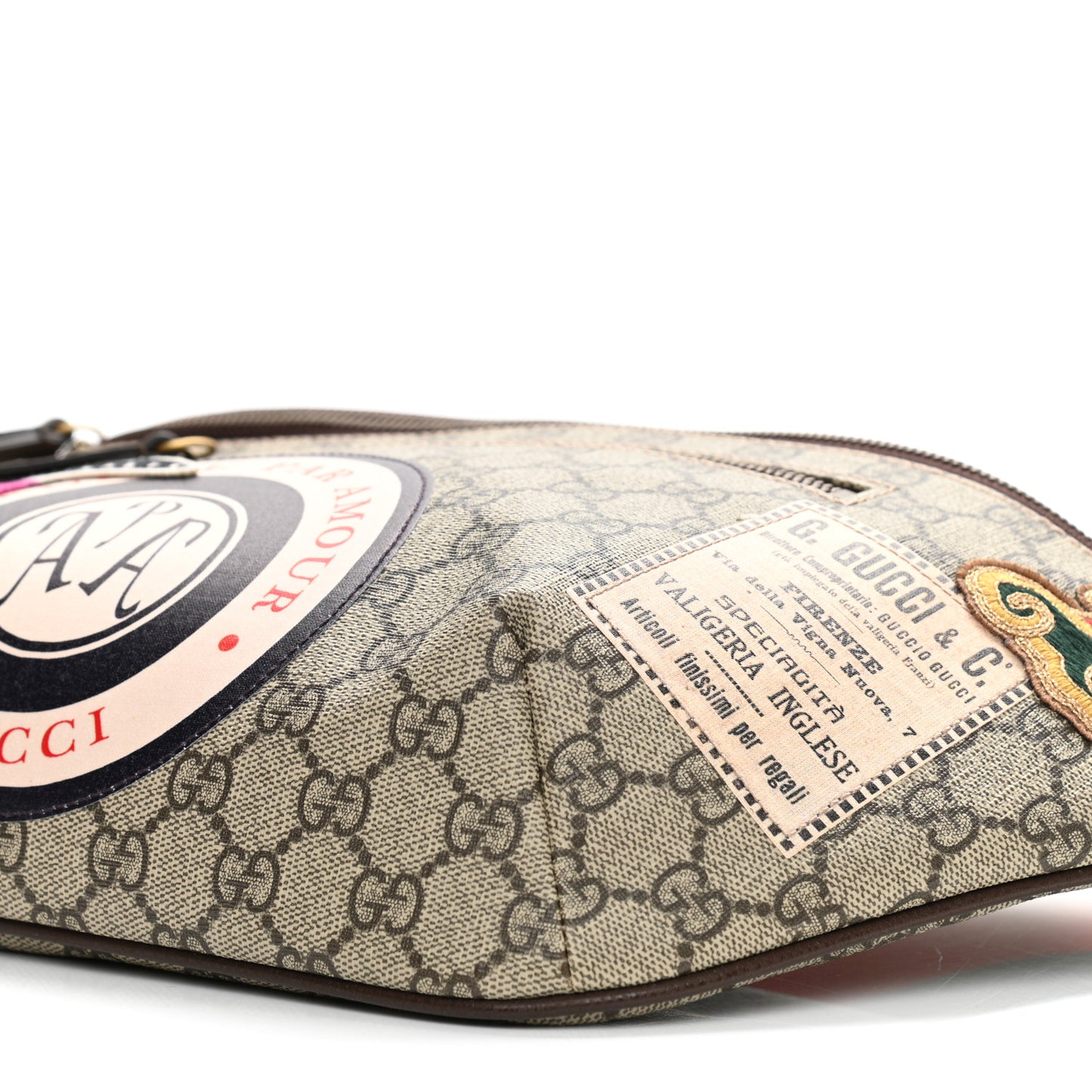 GG Supreme Monogram Courrier Belt Bag Beige New Acero