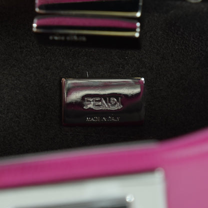 Fendi Nappa Micro Peekaboo Iconic Satchel Magenta 6 of 8