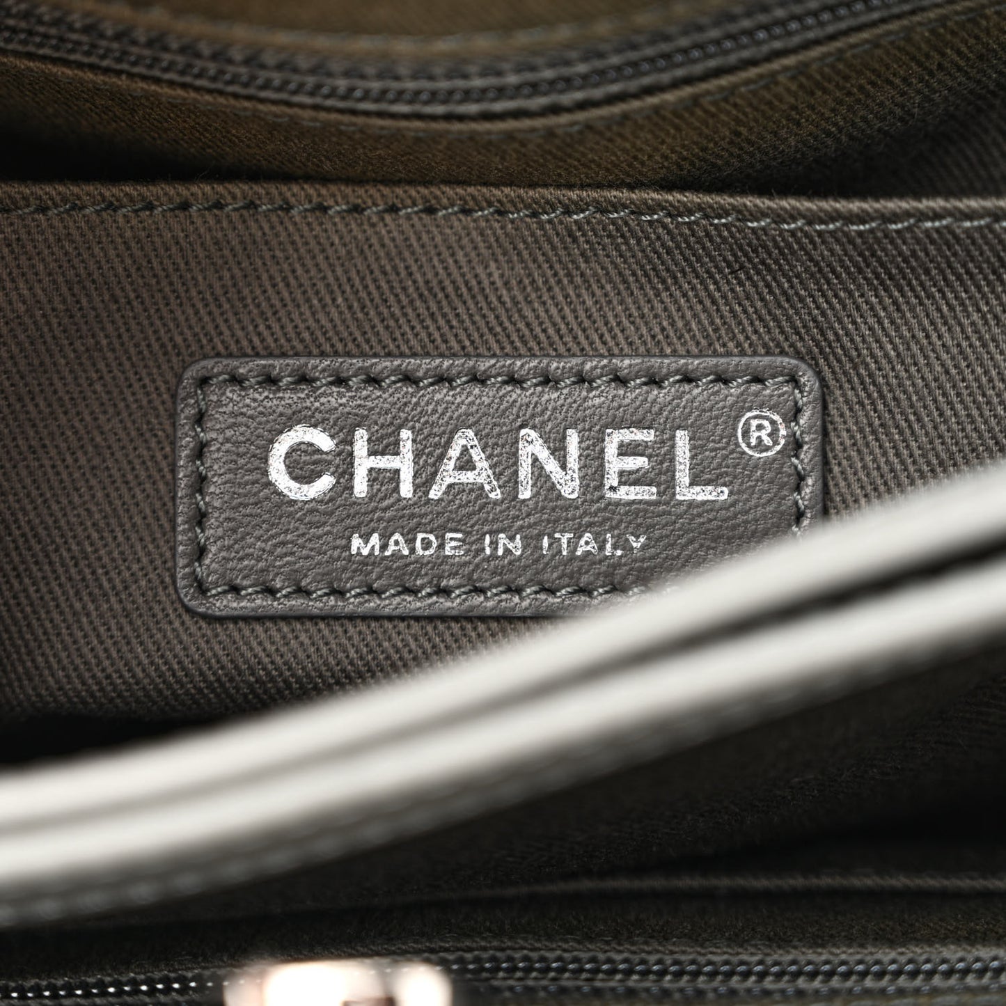 Grained Calfskin Mini Neo Executive Shopper Tote Grey