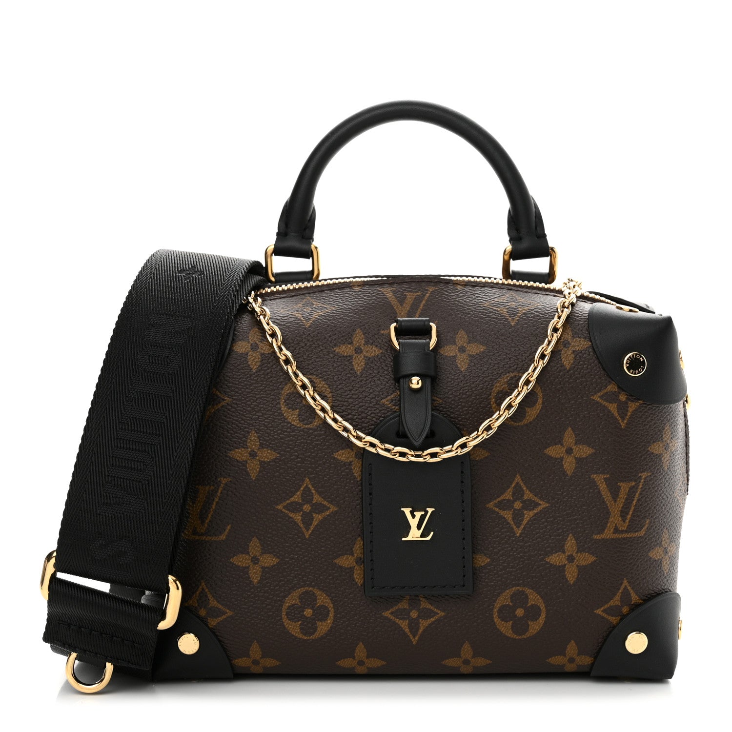 Louis Vuitton Monogram Petite Malle Souple Black 1 of 9