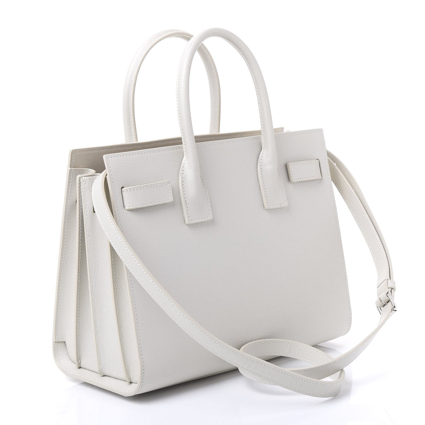Grained Calfskin Baby Sac De Jour Crema Soft