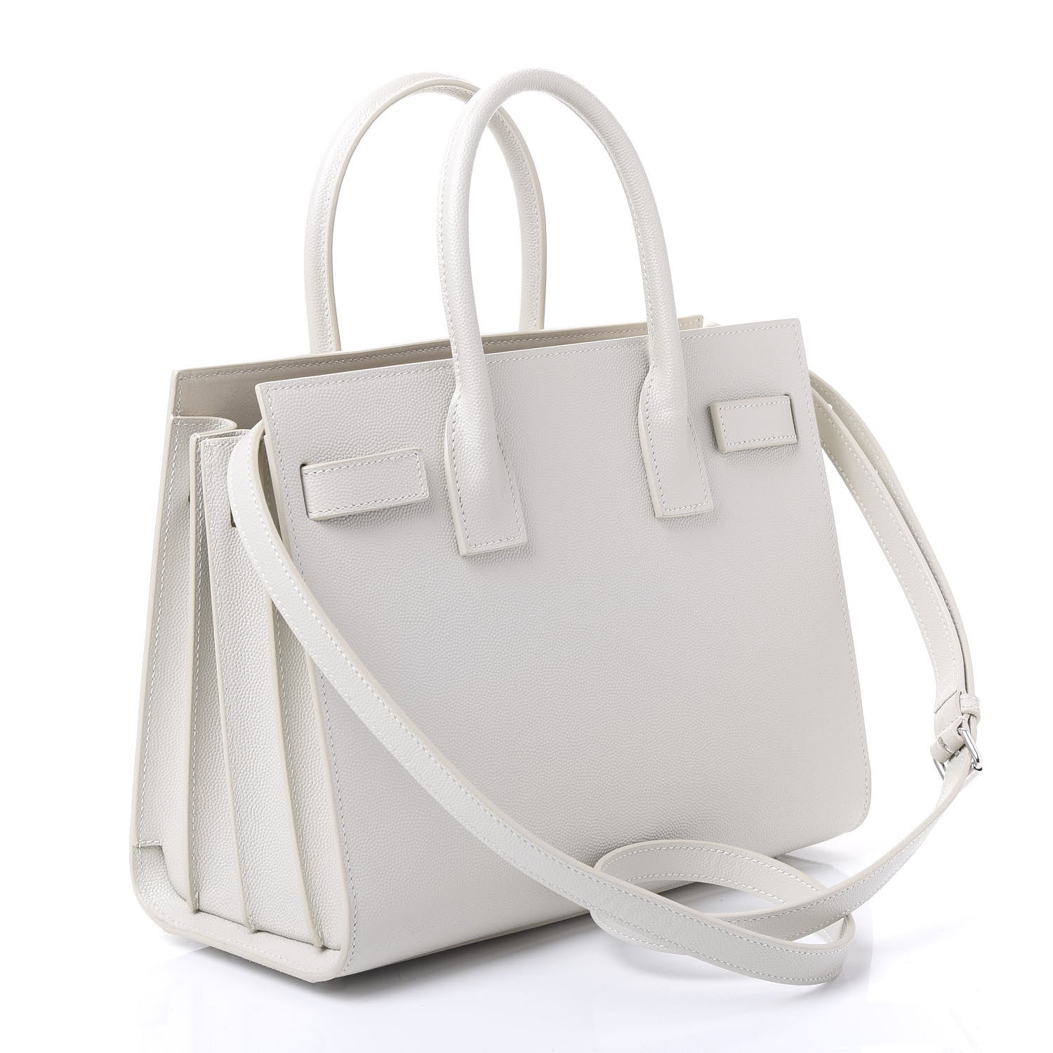 Saint Laurent Grained Calfskin Baby Sac De Jour Crema Soft 3 of 12