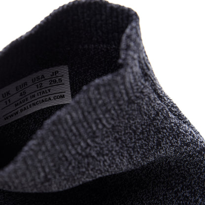 Balenciaga Chine Knit Bi-Color Sole Mens Speed Sneakers 45 Black White 9 of 10