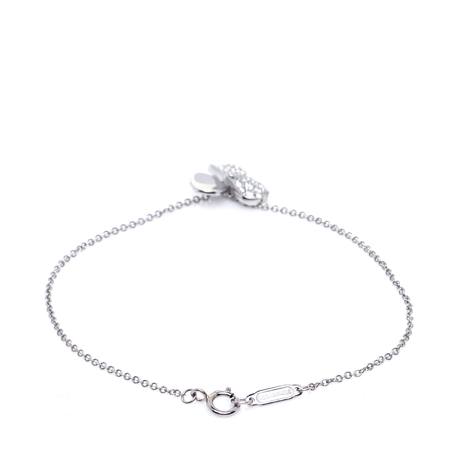 Tiffany Platinum Diamond Paper Flowers Bracelet 3 of 5