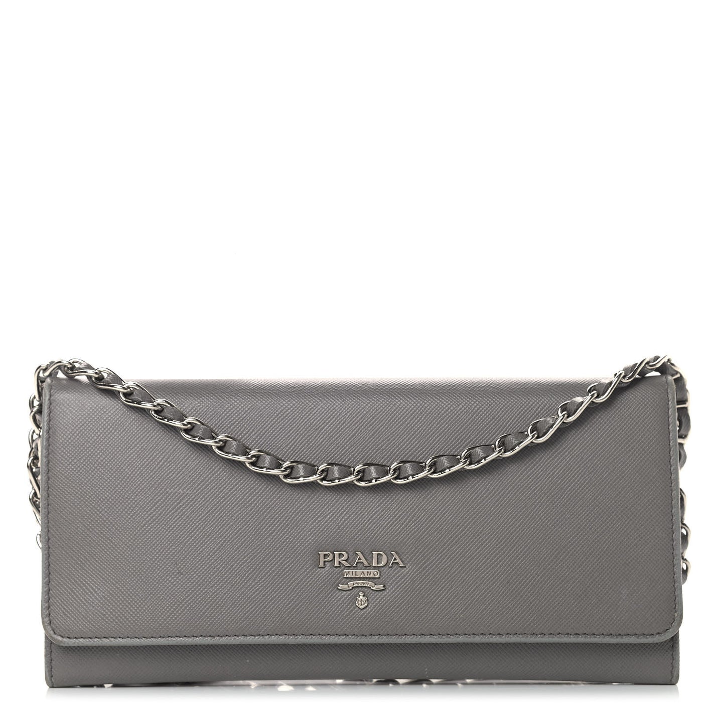 Saffiano Metal Oro Chain Wallet Marmo