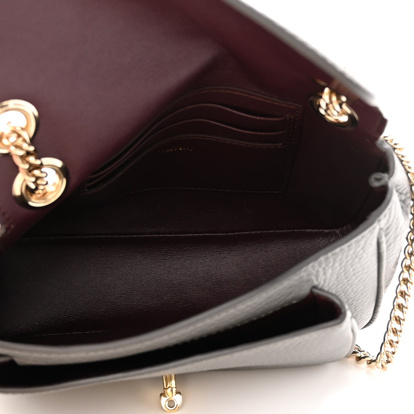 Small Classic Grain Calfskin Small Darley Shoulder Bag Mole Grey