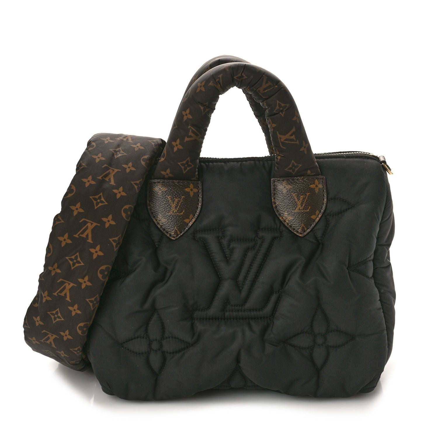 Econyl Mini Monogram Pillow Speedy Bandouliere 25 Black