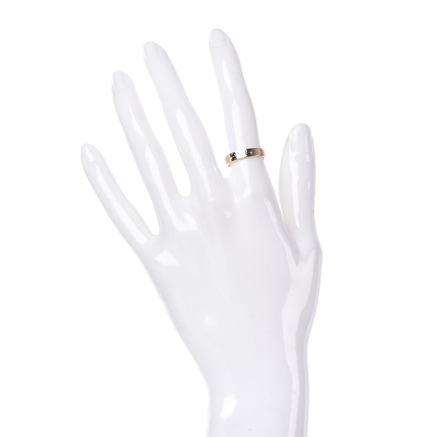 18K Yellow Gold 3.5mm LOVE Wedding Band Ring 50 5.25