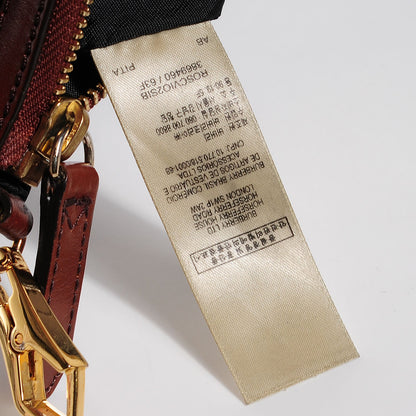 Burberry House Check Bridle Calfskin Peyton Crossbody Tan 6 of 11