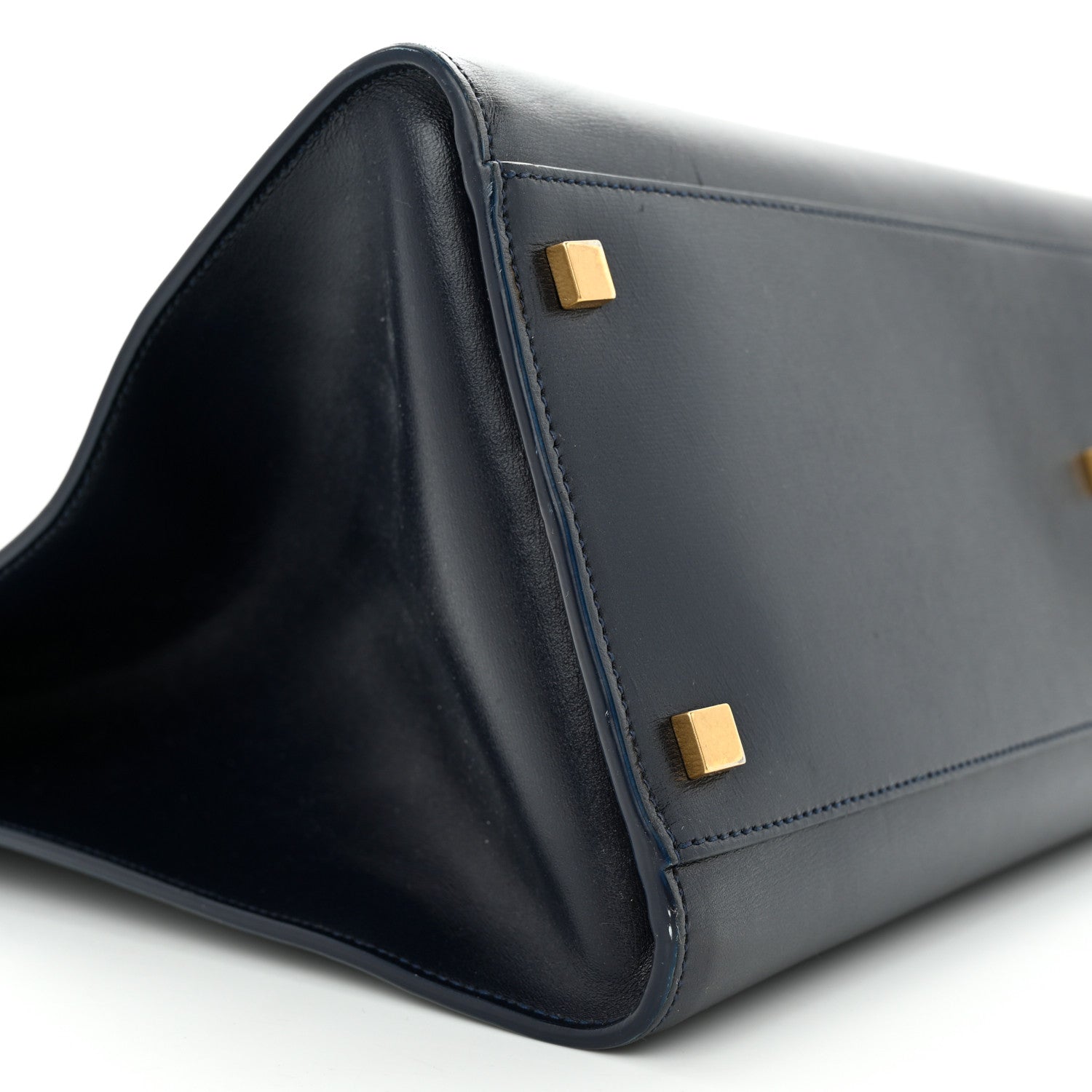 Saint Laurent Calfskin Medium Manhattan Shopper Tote Dark Notte 9 of 20