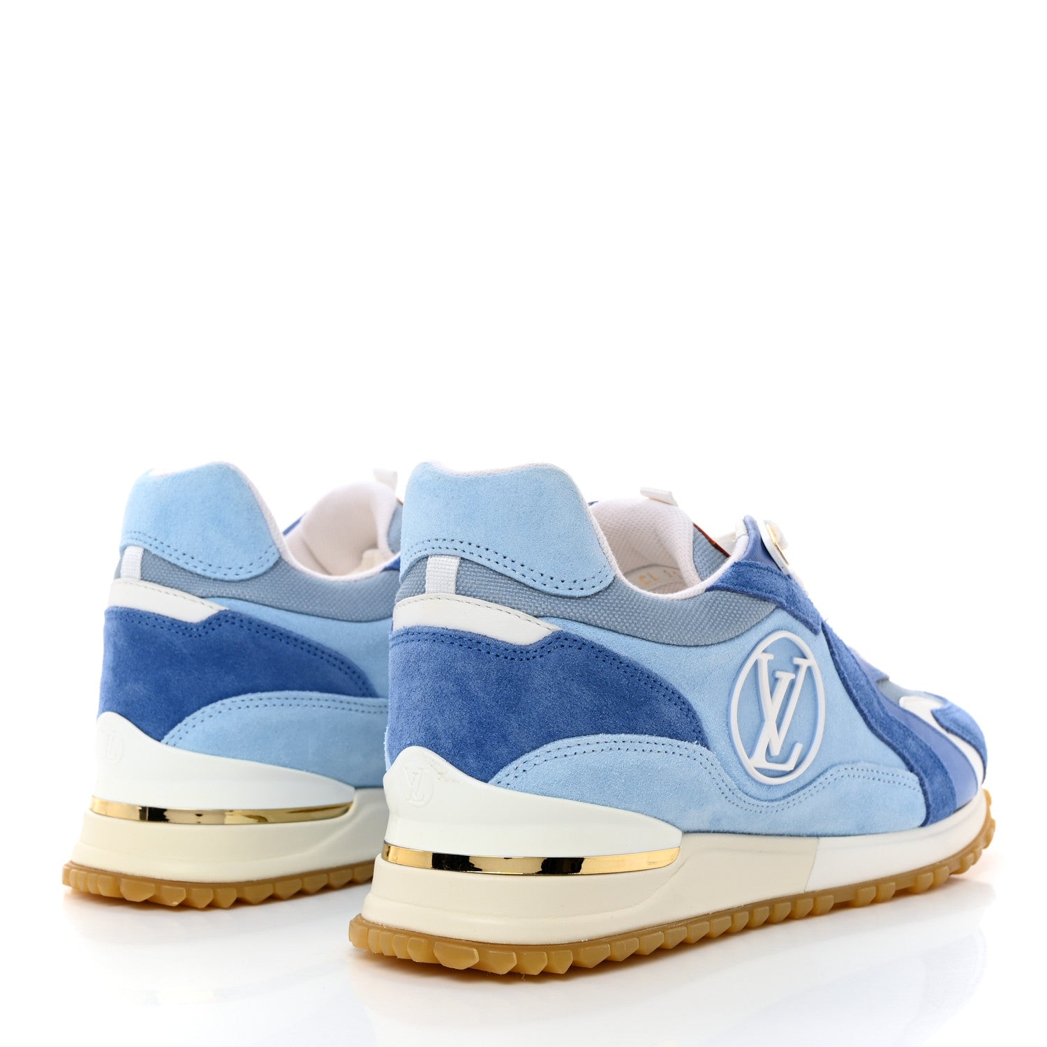 Louis Vuitton Suede Run Away Sneakers 37 Blue 4 of 8