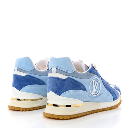Louis Vuitton Suede Run Away Sneakers 37 Blue 4 of 8