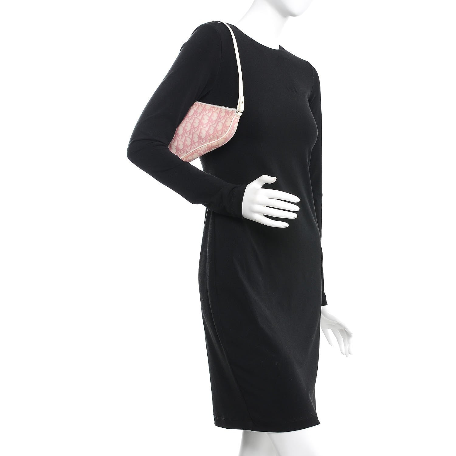 Christian Dior Monogram Mini Saddle Pochette Pink 2 of 13