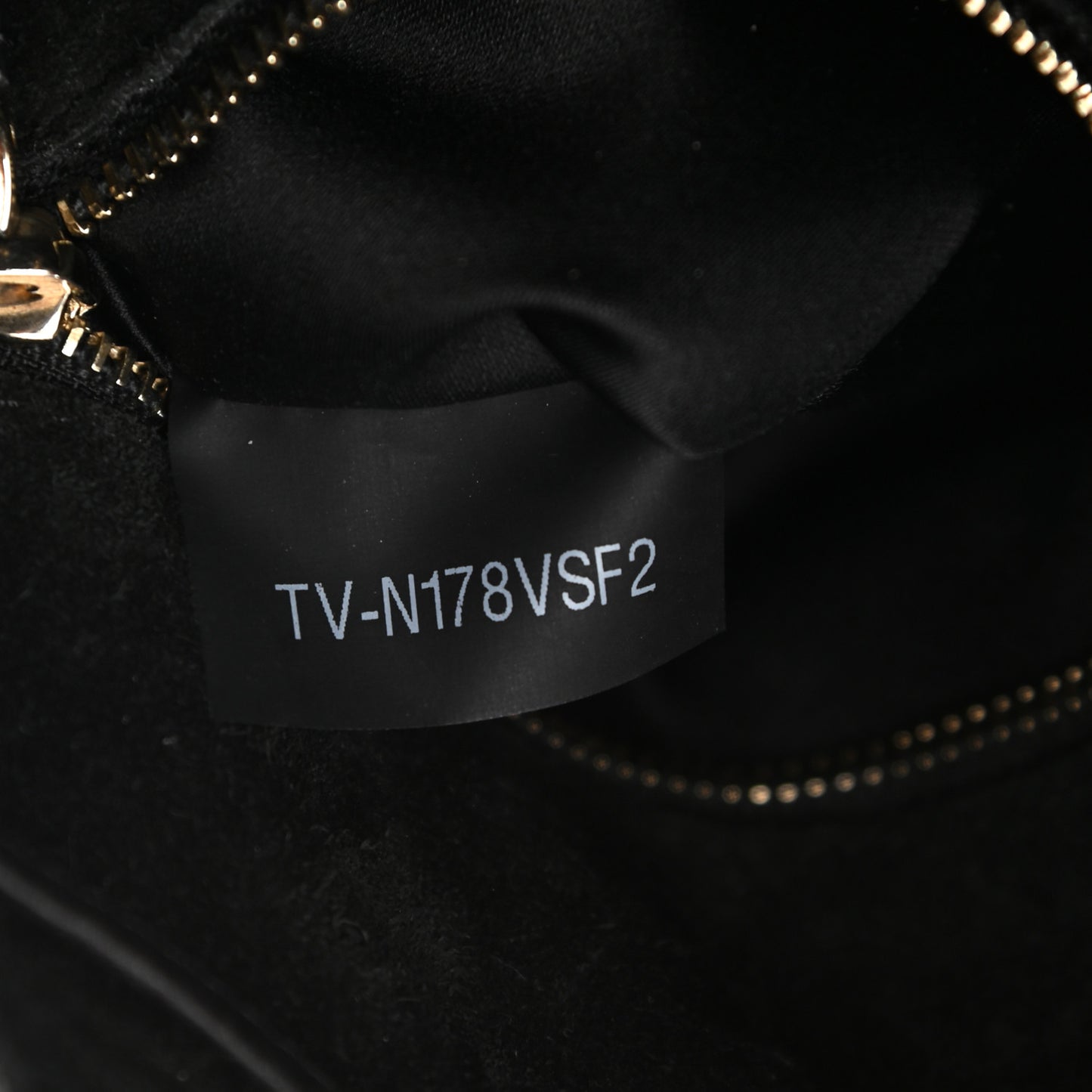Grained Calfskin Rockstud Bucket Bag Black