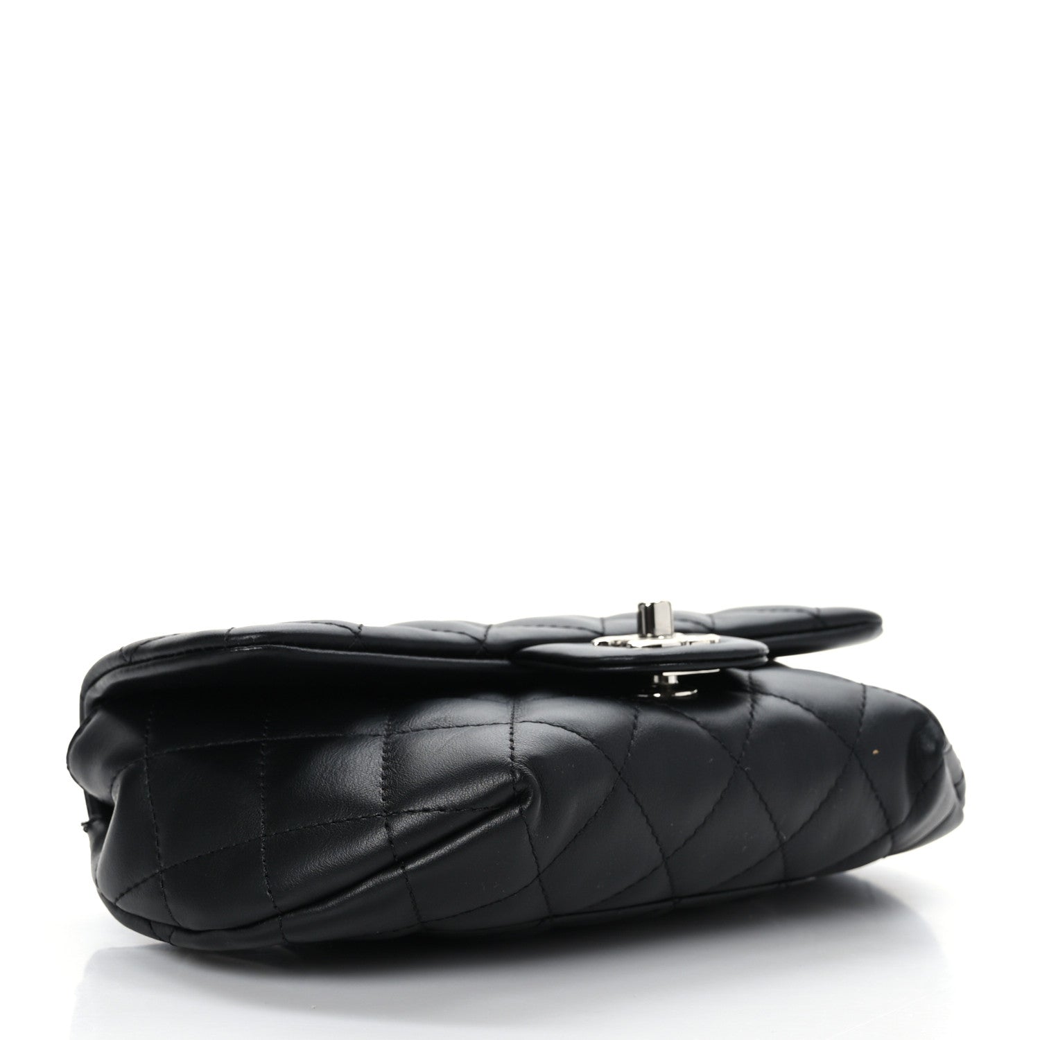 Chanel Calfskin Quilted CC Uniform Flap Belt Bag Black 3 of 8