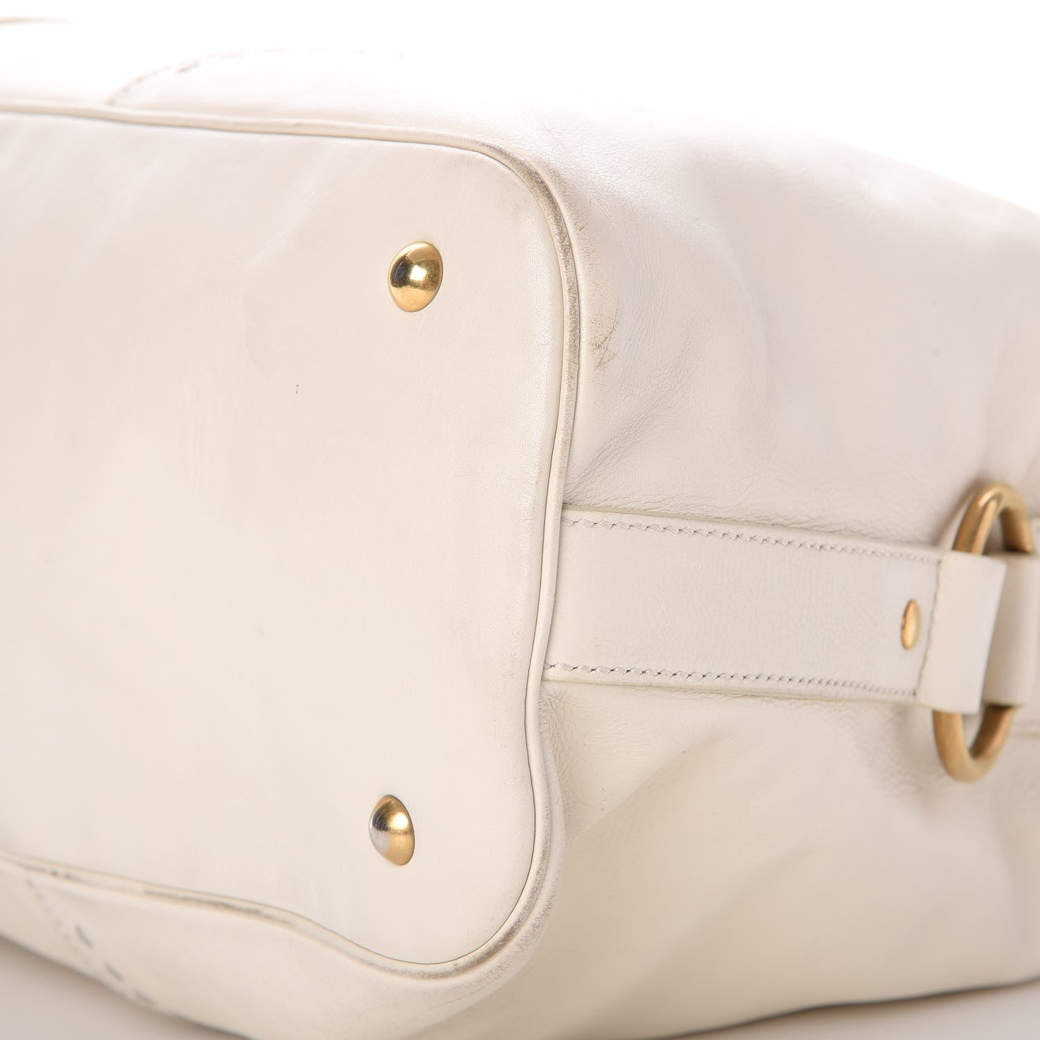 Saint Laurent Calfskin Large Muse Tote Bag Ivory 16 of 17