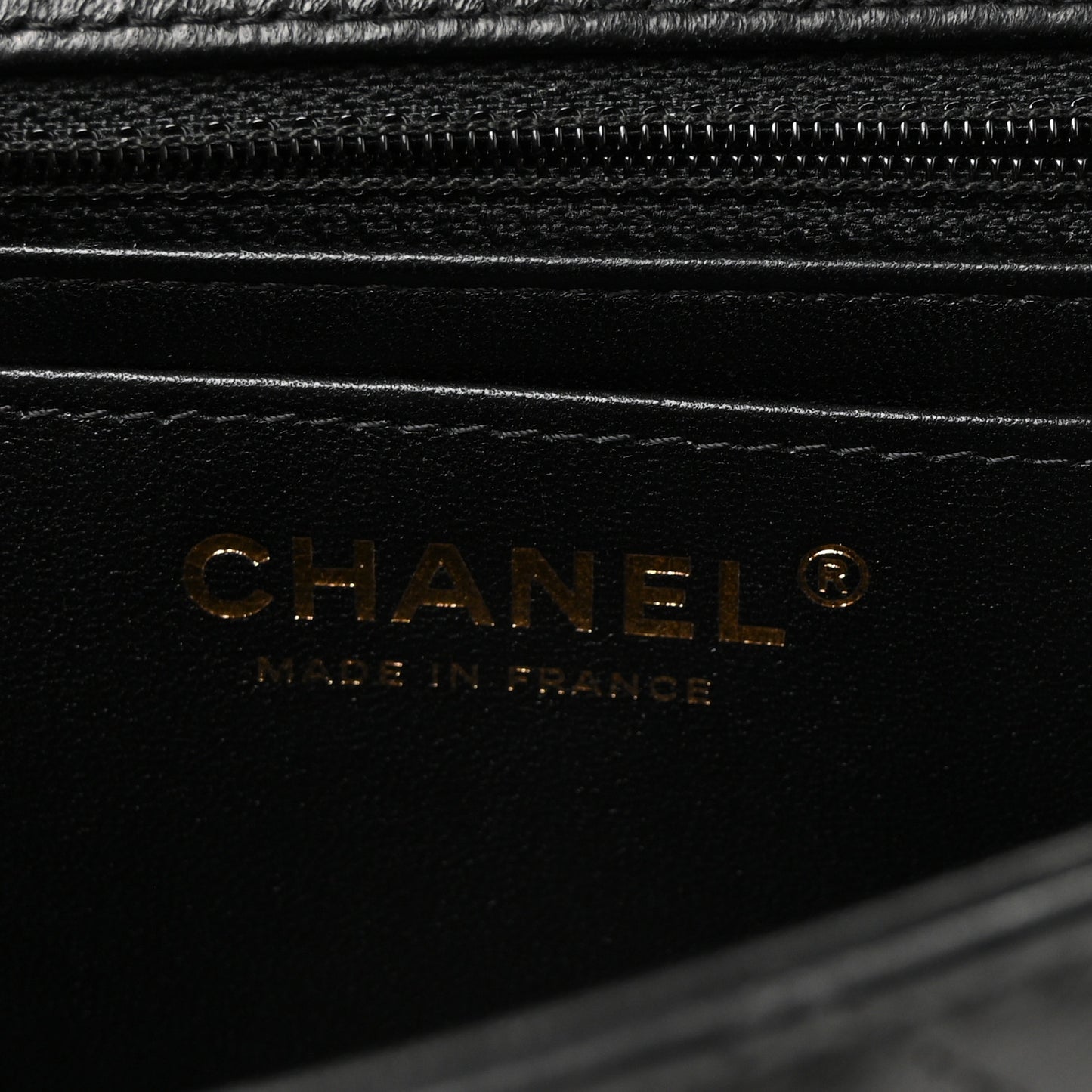 Lambskin Quilted Mini Rectangular Flap Black