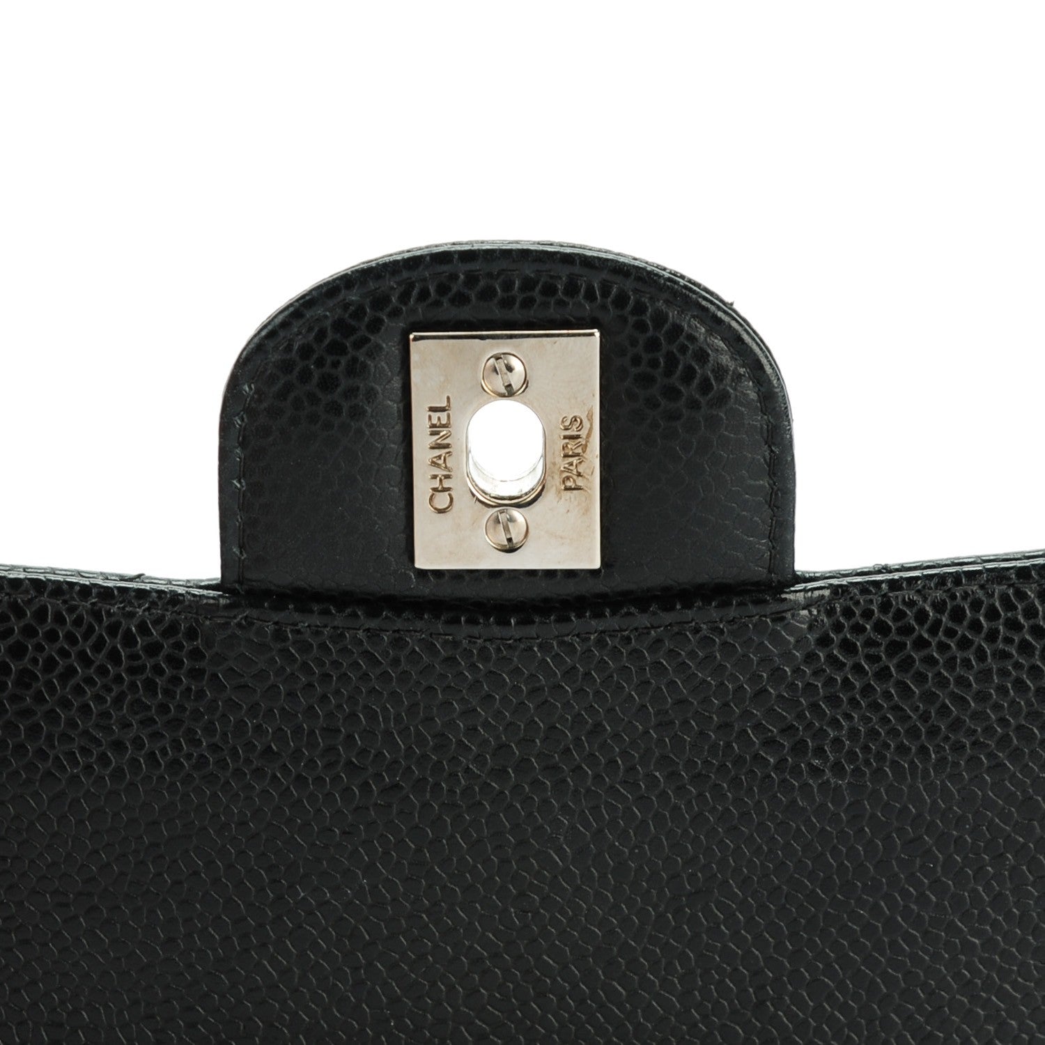 Chanel Caviar Quilted Medium Double Flap Black 9 of 10