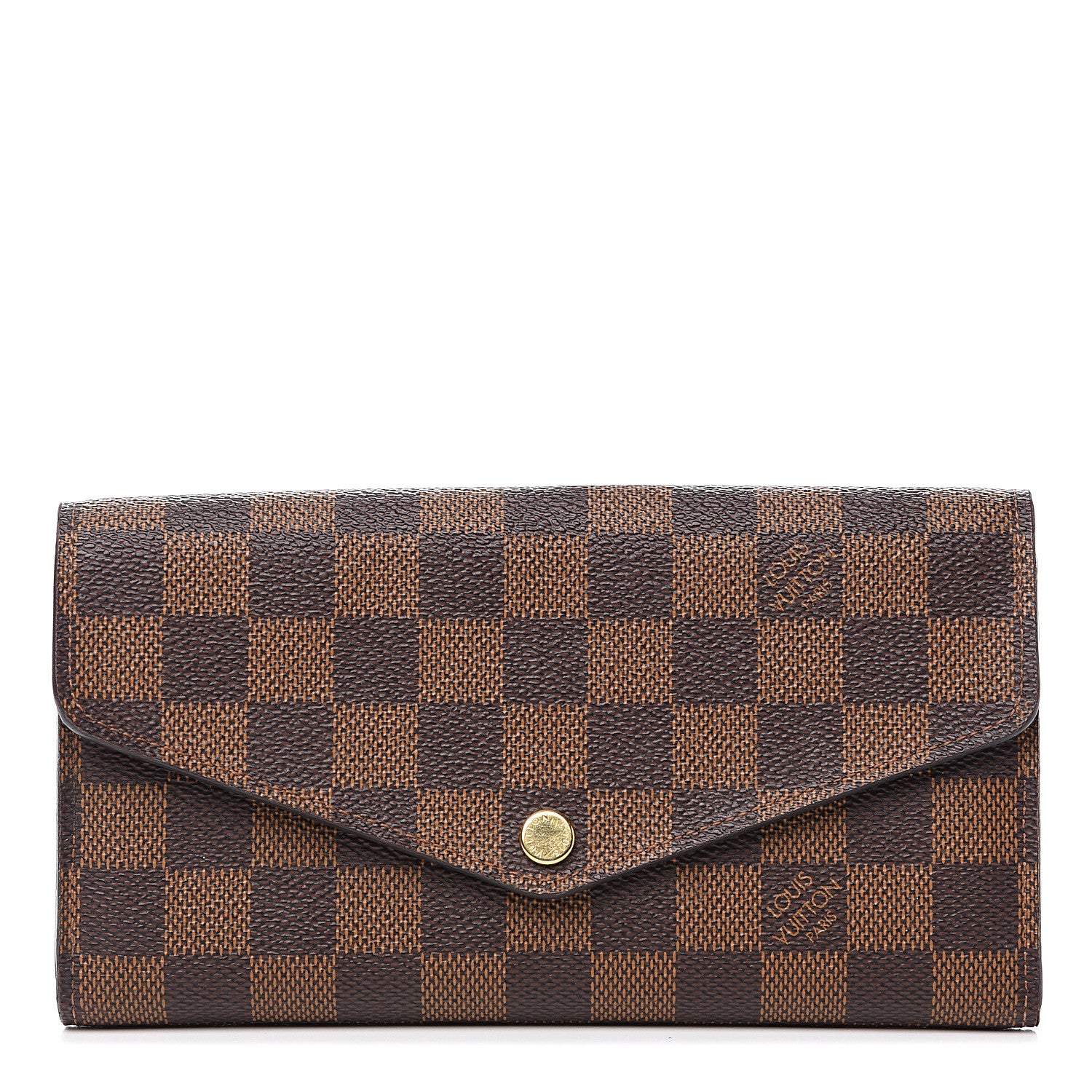 Louis Vuitton Damier Ebene Sarah Wallet NM 1 of 8