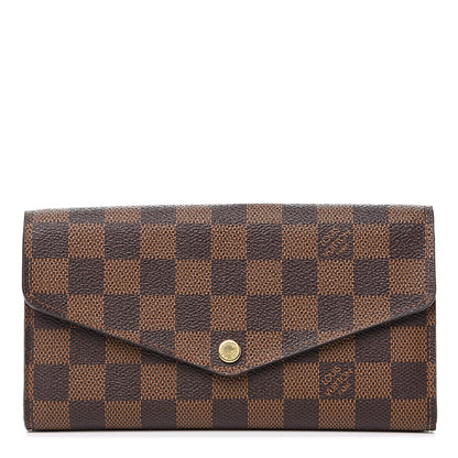 Louis Vuitton Damier Ebene Sarah Wallet NM 1 of 8