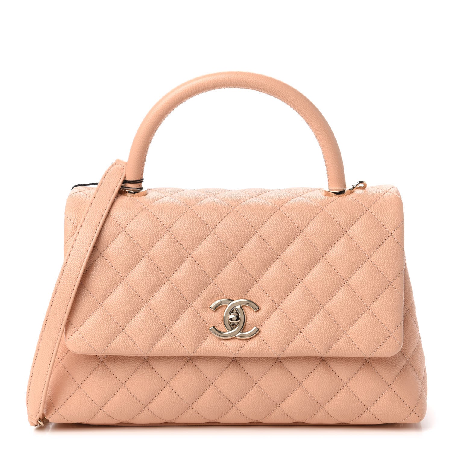 Chanel Caviar Quilted Small Coco Handle Flap Light Pink 1 of 11