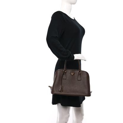 Prada Saffiano Lux Medium Promenade Tote Cacao 2 of 9