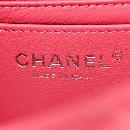 Chanel Lambskin Quilted Mini Rectangular Flap Pink 6 of 10