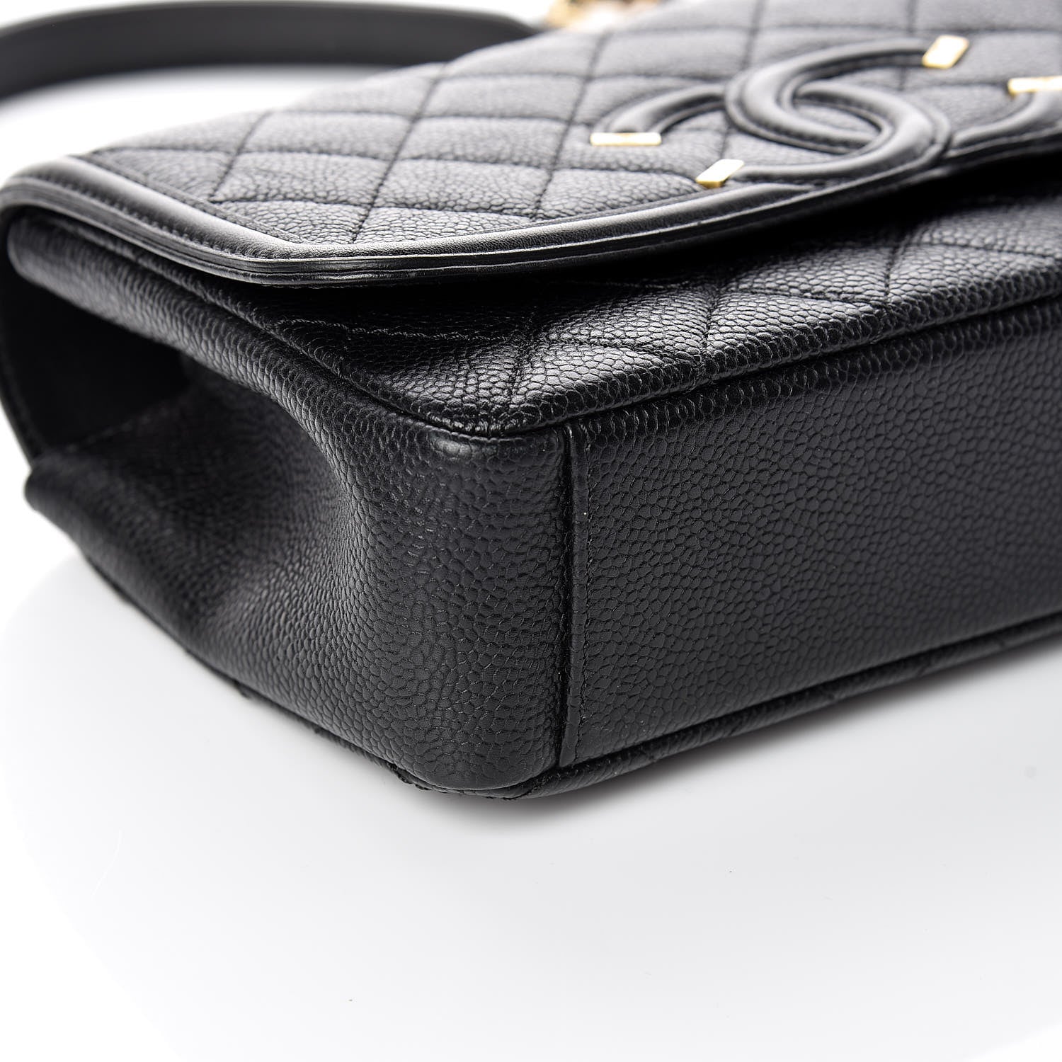 Chanel Caviar Quilted Small CC Filigree Flap Black 5 of 10