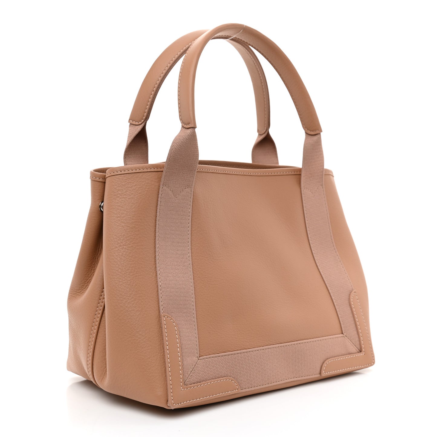 Nappa S Navy Cabas Beige Latte