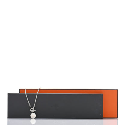 Hermes Sterling Silver Amulettes H Confettis Pendant Necklace 5 of 5