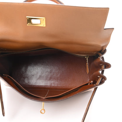 Hermes Courchevel Kelly Retourne 32 Gold 5 of 16
