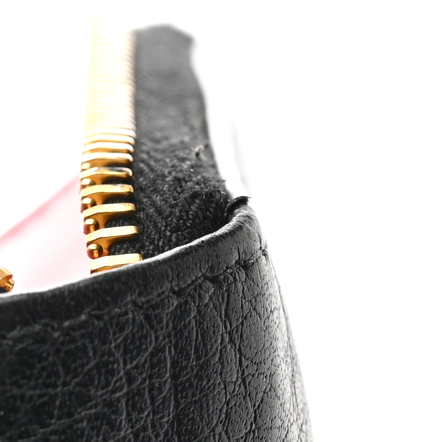 Prada Daino Bi-Color Zip Around Wallet Black Fuoco 10 of 14
