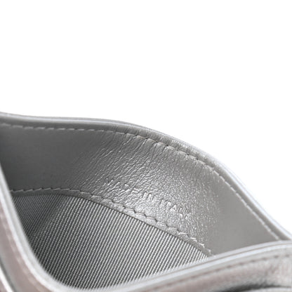 Chanel Metallic Calfskin Quilted Reissue Card Holder Silver 7 of 8