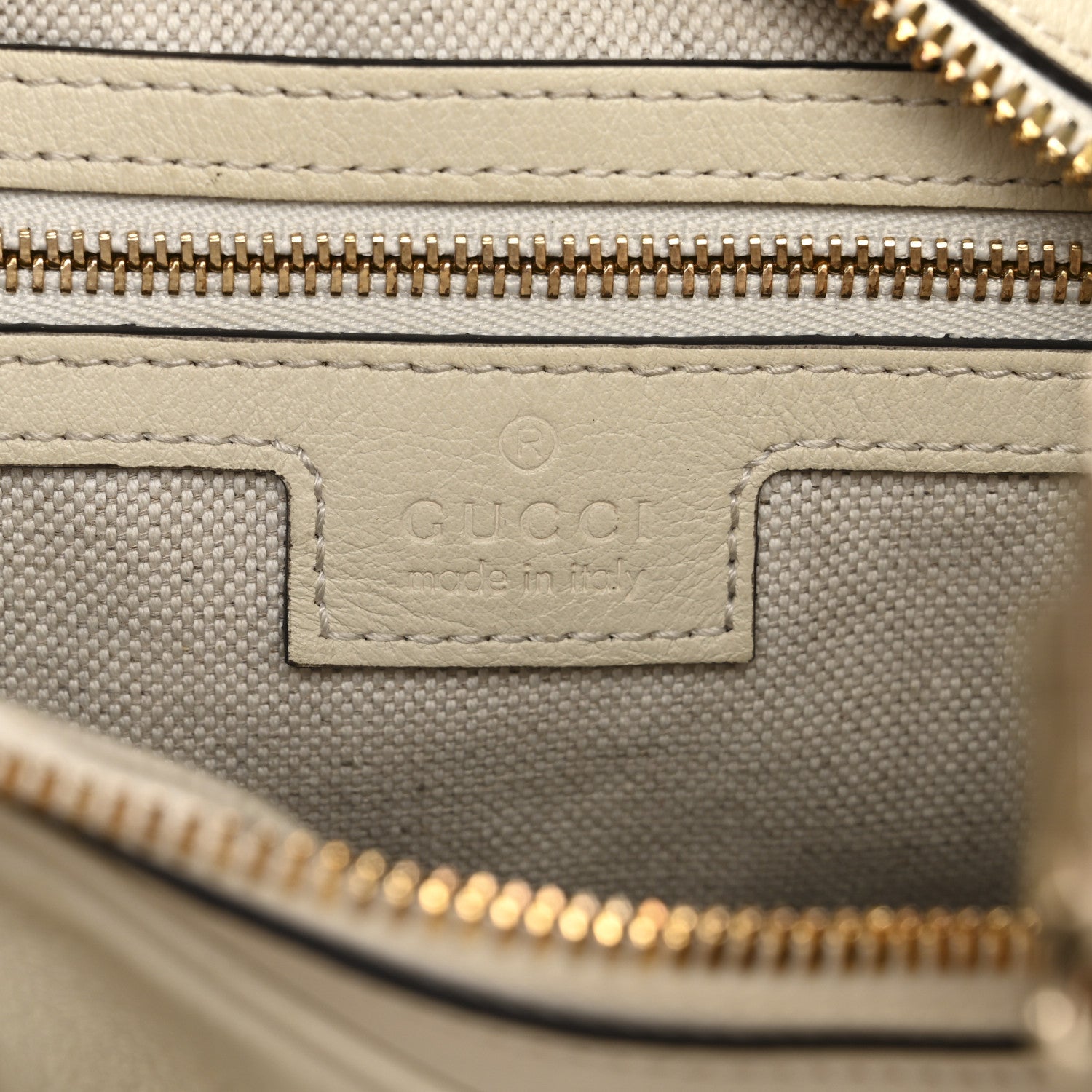 Gucci Aria Calfskin Web Large Attache Shoulder Bag Beige 7 of 12