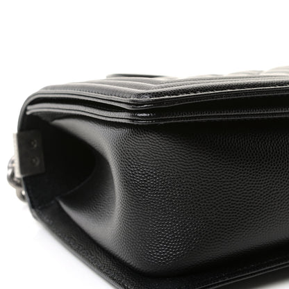 Chanel Caviar Quilted Medium Boy Flap Black 9 of 12