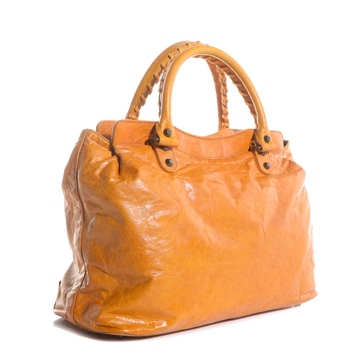 Balenciaga Chevre Classic Hardware Step Bag Marigold 3 of 11