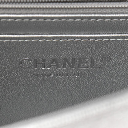 Chanel Metallic Caviar Quilted Mini Top Handle Rectangular Flap Silver 6 of 11