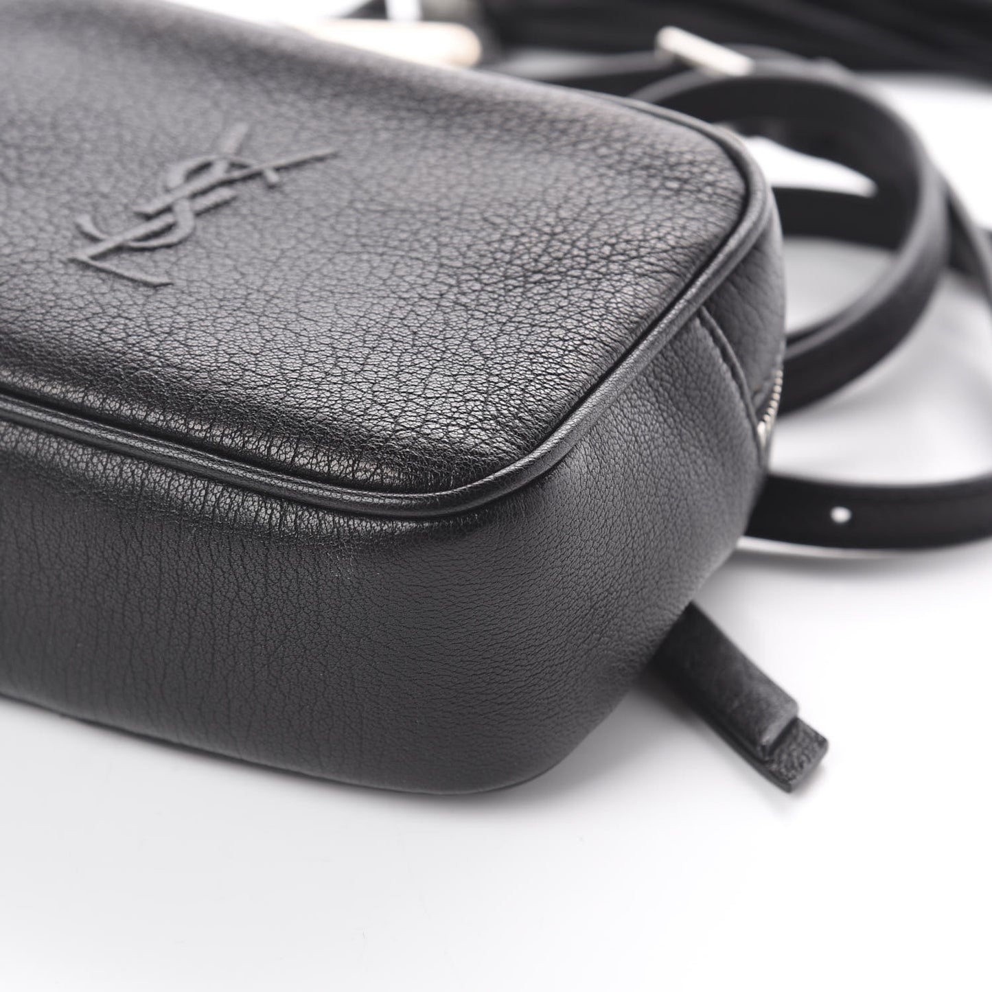 Lambskin Monogram Lou Belt Bag Black