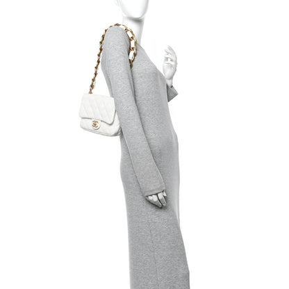 Chanel Lambskin Quilted Small CC Funky Town Flap White 2 of 12