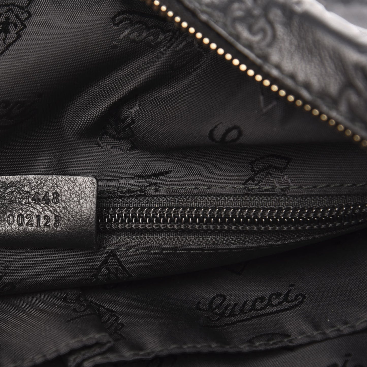 Guccissima Medium Messenger Black
