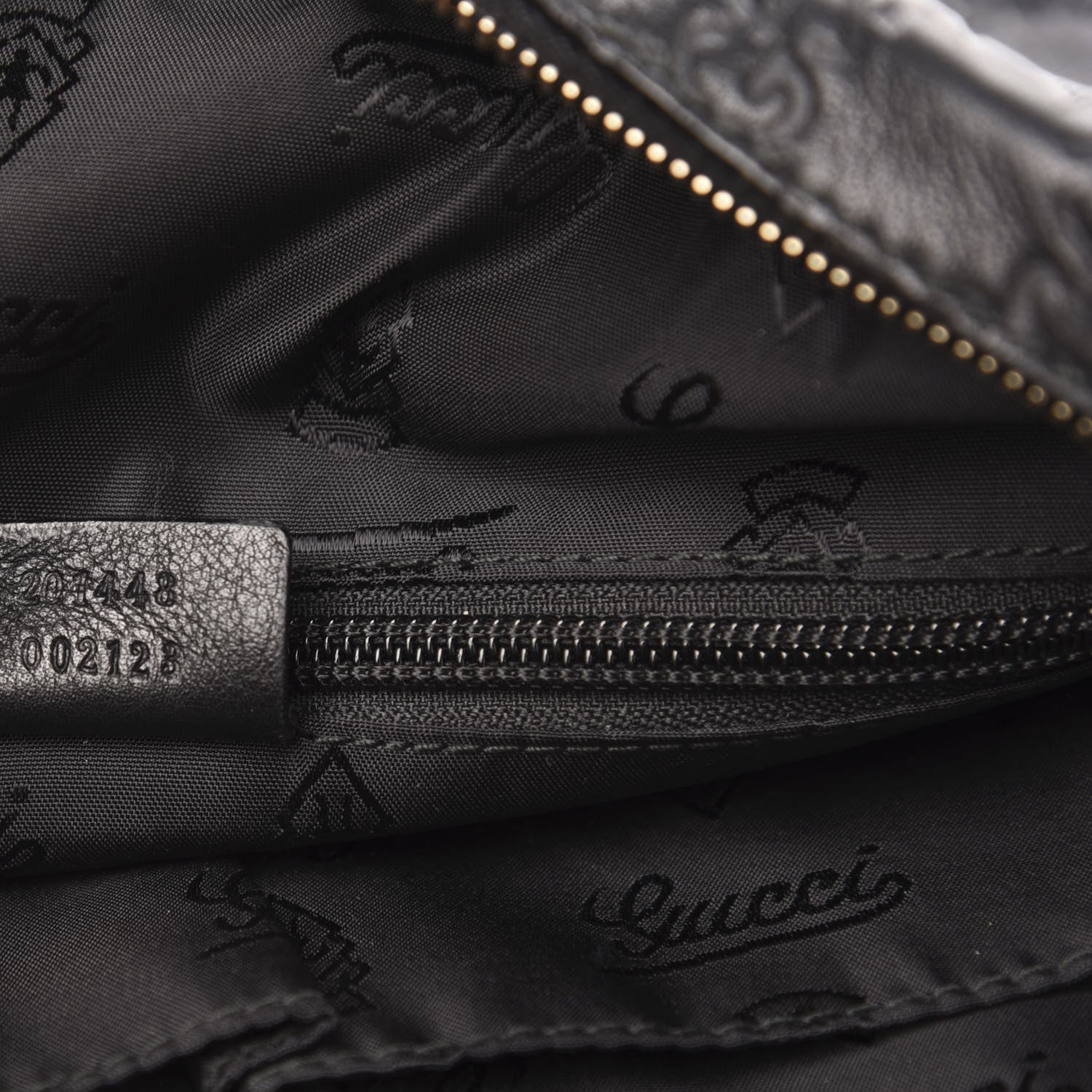 Gucci Guccissima Medium Messenger Black 7 of 11