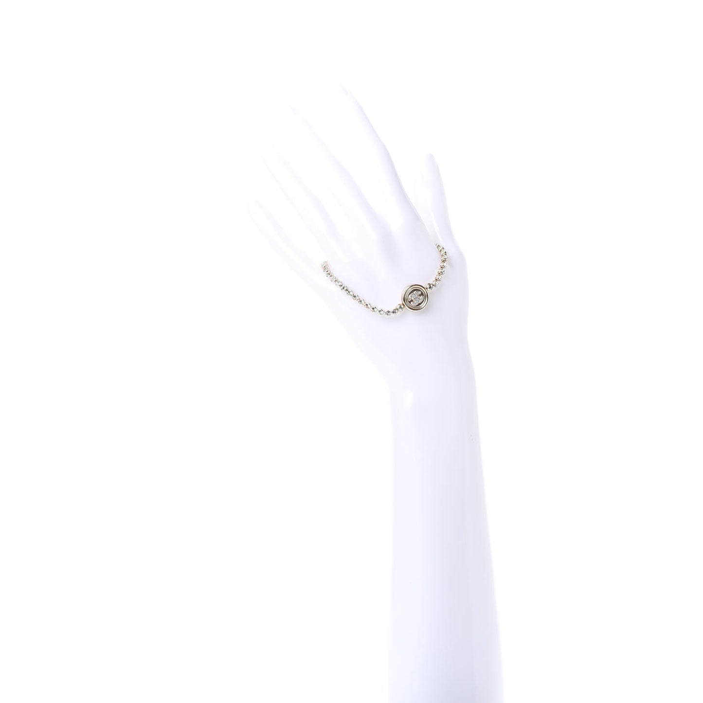 Crystal CC Chain Bracelet Gold