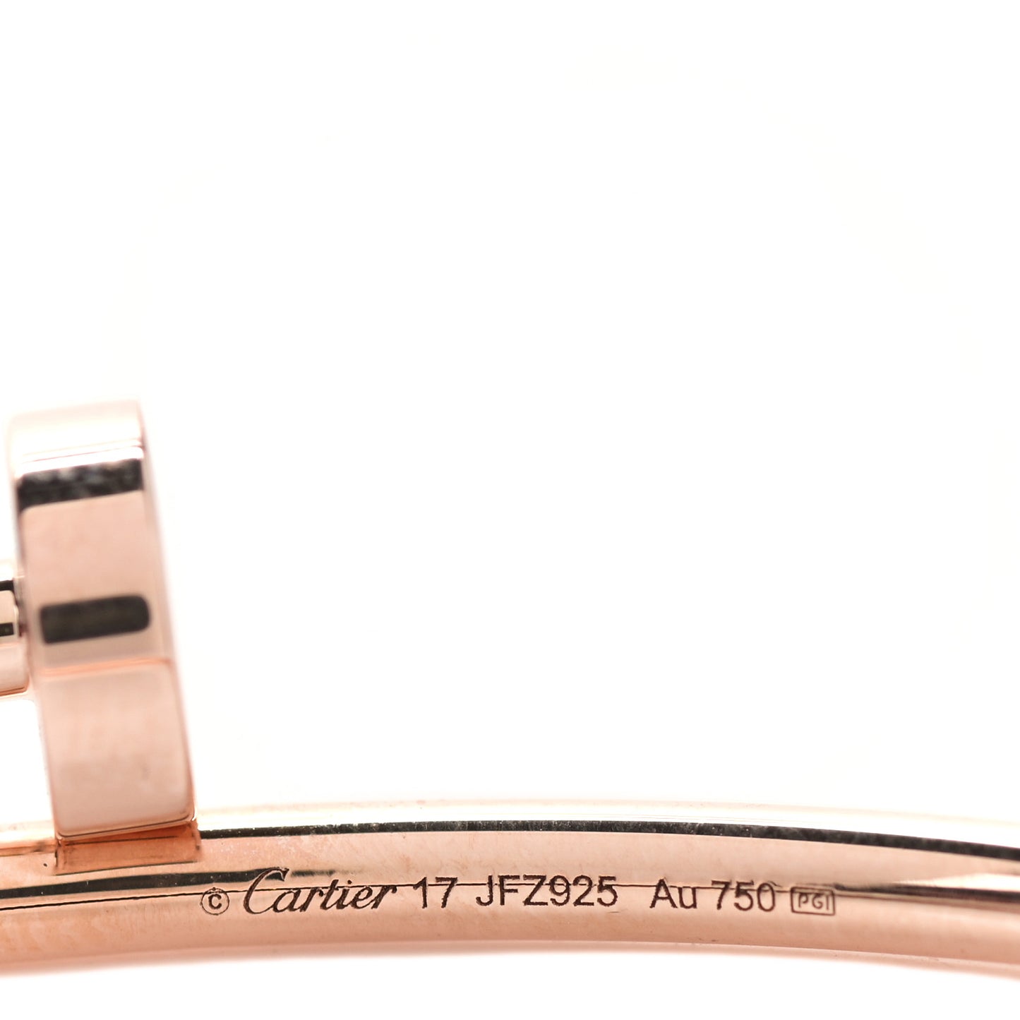 18K Pink Gold Small Juste Un Clou Bracelet 17