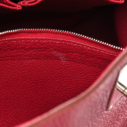 Hermes Taurillon Clemence Jypsiere 34 Rubis 14 of 20