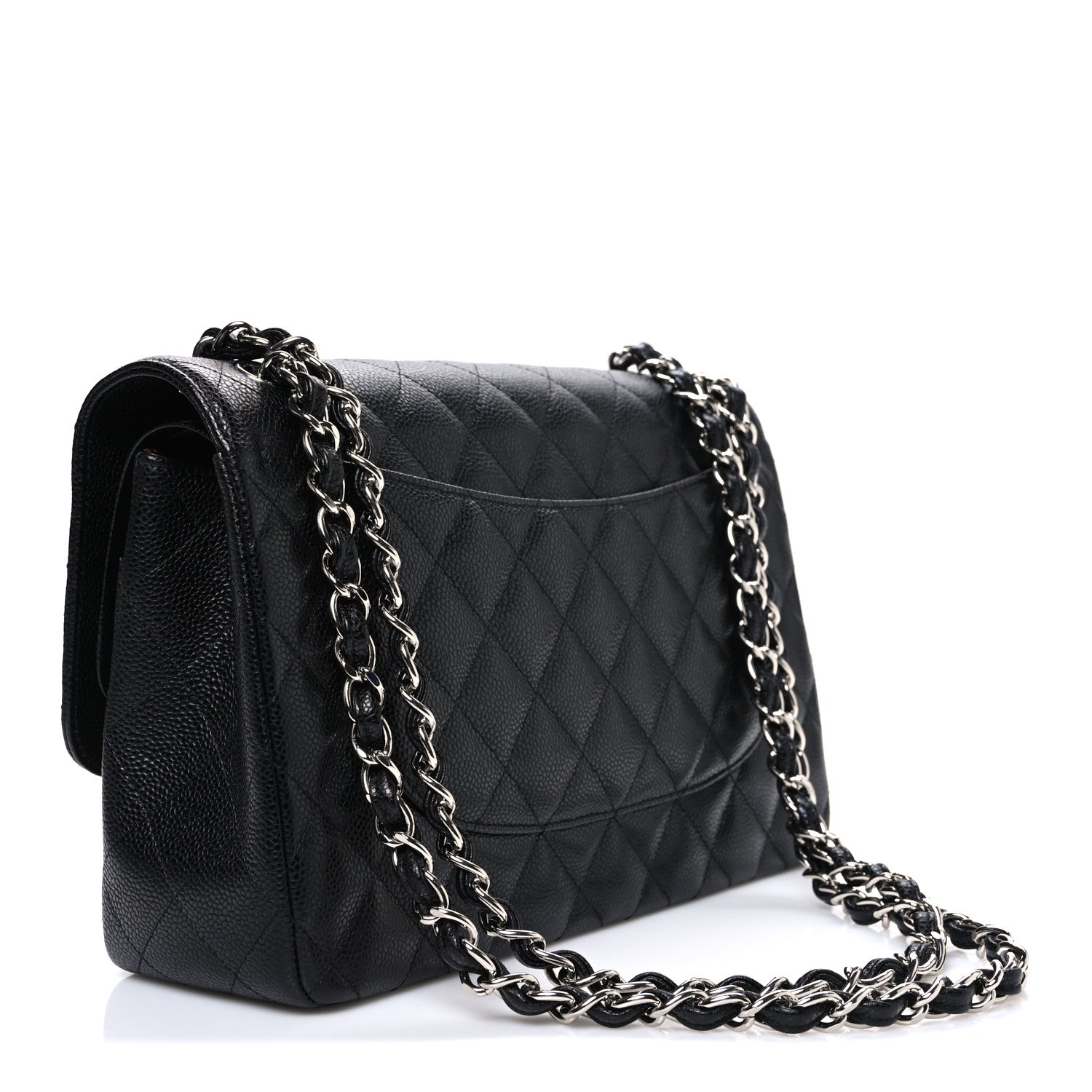 Chanel Caviar Quilted Jumbo Double Flap Black 3 of 10