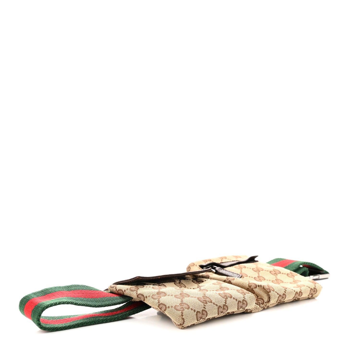 Monogram Web Belt Bag Dark Brown