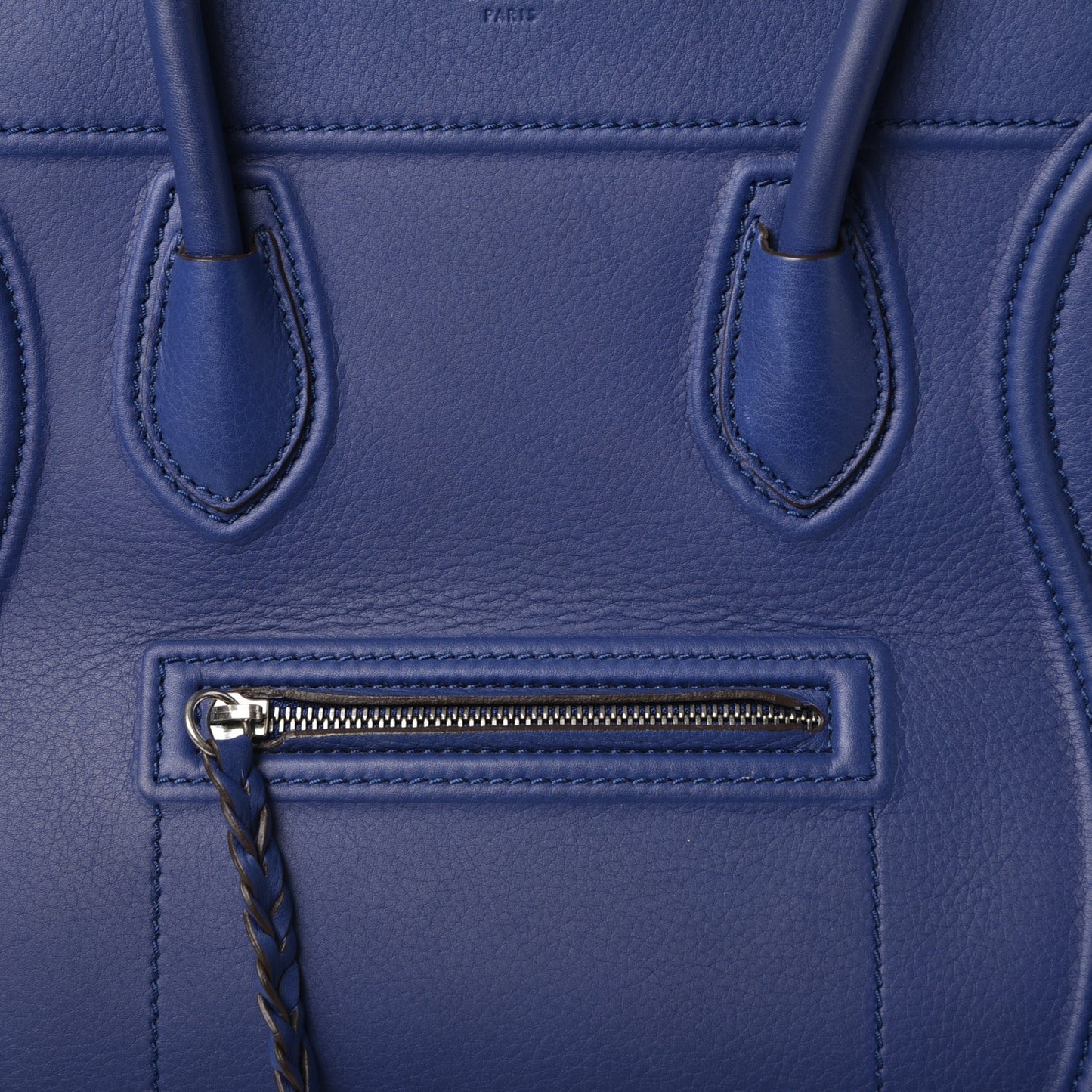Supple Calfskin Medium Phantom Luggage Royal Blue